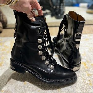 Women's Pointed leather ankle boots Toga Pulla